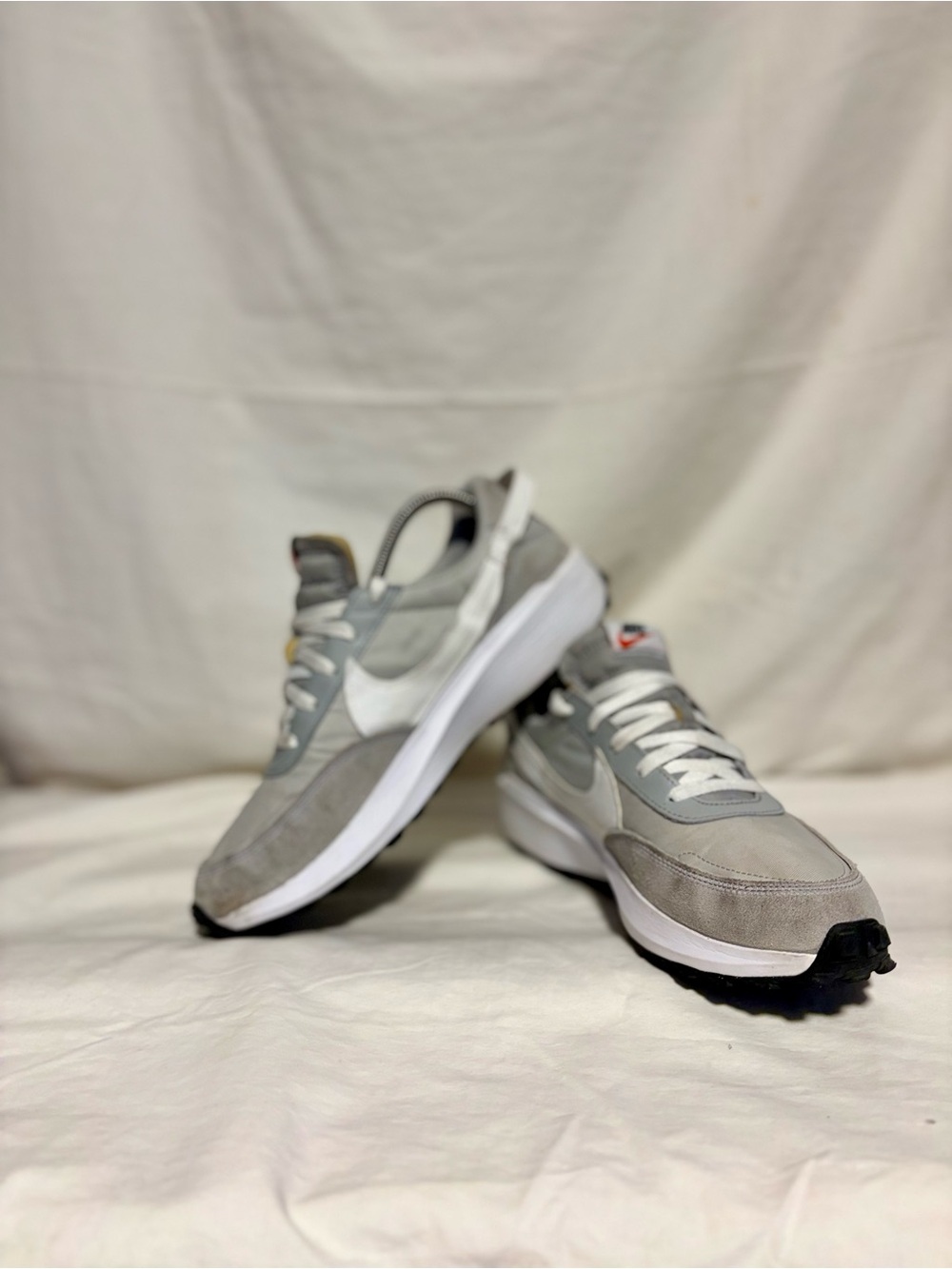 Nike Waffle Debut Grey Fog DH9522-003 Gray White Suede Men's Athletic Sneaker